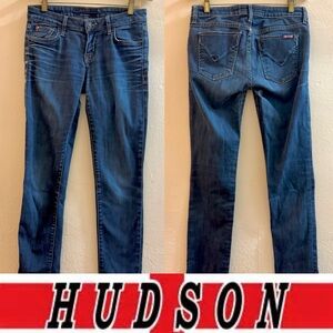 HUDSON Jeans Low-Rise, Dark Wash Denim Skinny Jeans - Size 25